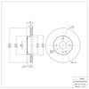 E-Line Blank Brake Rotor, 1994-2002 Ford/Lincoln/Mercury/Mazda, Position: Front - image 1