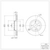 E-Line Blank Brake Rotor, 2001-2005 Ford/Lincoln/Mercury/Mazda, Position: Front - image 3