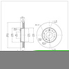 E-Line Blank Brake Rotor, 2003-2005 Ford/Lincoln/Mercury/Mazda, Position: Front - image 1