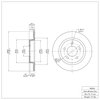 E-Line Blank Brake Rotor, 2004-2013 Ford/Lincoln/Mercury/Mazda, Position: Rear - image 3