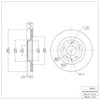 E-Line Blank Brake Rotor, 2004-2011 Ford/Lincoln/Mercury/Mazda, Position: Rear - image 2