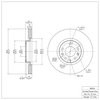 E-Line Blank Brake Rotor, 2006-2007 Ford/Lincoln/Mercury/Mazda, Position: Front - image 3