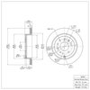 E-Line Blank Brake Rotor, 2007-2012 Ford/Lincoln/Mercury/Mazda, Position: Rear - image 2