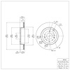 E-Line Blank Brake Rotor, 2007-2015 Ford/Lincoln/Mercury/Mazda, Position: Rear - image 1