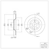E-Line Blank Brake Rotor, 2013-2018 Ford/Lincoln/Mercury/Mazda, Position: Rear - image 1