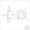 E-Line Blank Brake Rotor, 2006-2010 GM, Position: Rear - image 1