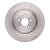 E-Line Slotted Brake Rotor, 2008-2009 Jaguar, Position: Rear Right - image 1