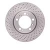 E-Line Drilled Rotor, 1998-2012 Audi/Porsche/Volkswagen, Position: Front Left - image 1