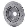 E-Line Drilled Brake Rotor, 2018-2021 Subaru, Position: Rear - image 2