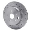 E-Line Drilled Brake Rotor, 2018-2021 Subaru, Position: Rear - image 3