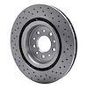 E-Line Drilled Brake Rotor, 2000-2006 Jaguar, Position: Front - image 1