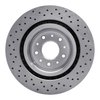 E-Line Drilled Brake Rotor, 2000-2006 Jaguar, Position: Front - image 2