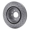E-Line Drilled Brake Rotor, 2000-2006 Jaguar, Position: Rear - image 3