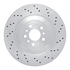 E-Line Drilled Brake Rotor, Fits Select BMW, Position: Rear Left - image 1