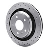 E-Line Drilled Brake Rotor, 2005-2008 GM, Position: Rear - image 1