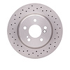 E-Line Drilled Brake Rotor, 1993-2002 Mercedes-Benz, Position: Rear - image 1