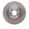 E-Line Drilled Brake Rotor, 2000-2003 Mercedes-Benz, Position: Front