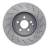 E-Line Drilled Brake Rotor, 2003-2012 Mercedes-Benz, Position: Front - image 4