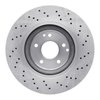 E-Line Drilled Brake Rotor, 2003-2011 Mercedes-Benz, Position: Front - image 3