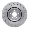 E-Line Drilled Brake Rotor, 2007-2014 Mercedes-Benz, Position: Front - image 3