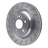 E-Line Drilled Brake Rotor, 2010-2014 Mercedes-Benz, Position: Rear - image 3