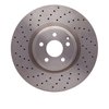 E-Line Drilled Brake Rotor, 2008-2021 Mercedes-Benz, Position: Front - image 3
