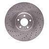 E-Line Drilled Brake Rotor, Fits Select Mercedes-Benz, Position: Front