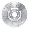 E-Line Drilled Brake Rotor, 2019-2021 Mercedes-Benz, Position: Front