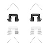 Disc Brake Hardware Kit, Fits Select Kia/Hyundai/Genesis, Position: Rear - image 1