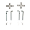 Disc Brake Hardware Kit, 1975-1989 Alfa Romeo, Position: Front - image 1