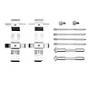 Disc Brake Hardware Kit, 2004-2020 Fits Multiple Makes/Models, Position: Rear