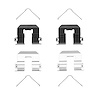 Disc Brake Hardware Kit, 2015-2020 Kia/Hyundai/Genesis, Position: Front - image 1