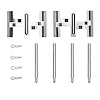 Disc Brake Hardware Kit, 1977-1983 BMW, Position: Front - image 1