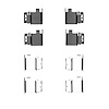 Disc Brake Hardware Kit, 2014-2021 Mopar, Position: Front - image 1