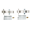 Disc Brake Hardware Kit, Fits Select Fits Multiple Makes/Models, Position: Rear