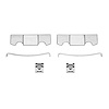Disc Brake Hardware Kit, 1971-2012 Fits Multiple Makes/Models, Position: Front & Rear