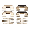 Disc Brake Hardware Kit, 1997-2005 GM, Position: Front - image 1