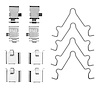 Disc Brake Hardware Kit, 1987-1995 Ford/Lincoln/Mercury/Mazda, Position: Rear - image 1