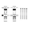 Disc Brake Hardware Kit, Fits Select Fits Multiple Makes/Models, Position: Front