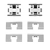 Disc Brake Hardware Kit, 1985-1989 Acura/Honda, Position: Rear - image 1