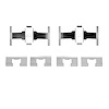 Disc Brake Hardware Kit, 1988-2001 Acura/Honda, Position: Front - image 1