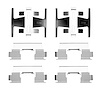 Disc Brake Hardware Kit, 1990-1993 Acura/Honda, Position: Front - image 1