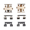 Disc Brake Hardware Kit, 1984-2006 Acura/Honda, Position: Front - image 1