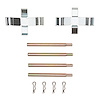 Disc Brake Hardware Kit, 1967-1991 Mercedes-Benz, Position: Rear