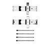 Disc Brake Hardware Kit, Fits Select Fits Multiple Makes/Models, Position: Front