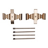 Disc Brake Hardware Kit, 2007-2013 Mercedes-Benz, Position: Front - image 1