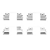 Disc Brake Hardware Kit, 2003-2009 Mercedes-Benz, Position: Front - image 1