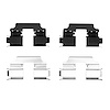 Disc Brake Hardware Kit, 2012-2020 Fits Multiple Makes/Models, Position: Rear