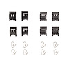 Disc Brake Hardware Kit, Fits Select Fits Multiple Makes/Models, Position: Front
