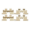 Disc Brake Hardware Kit, 1981-1998 Infiniti/Nissan, Position: Rear - image 1